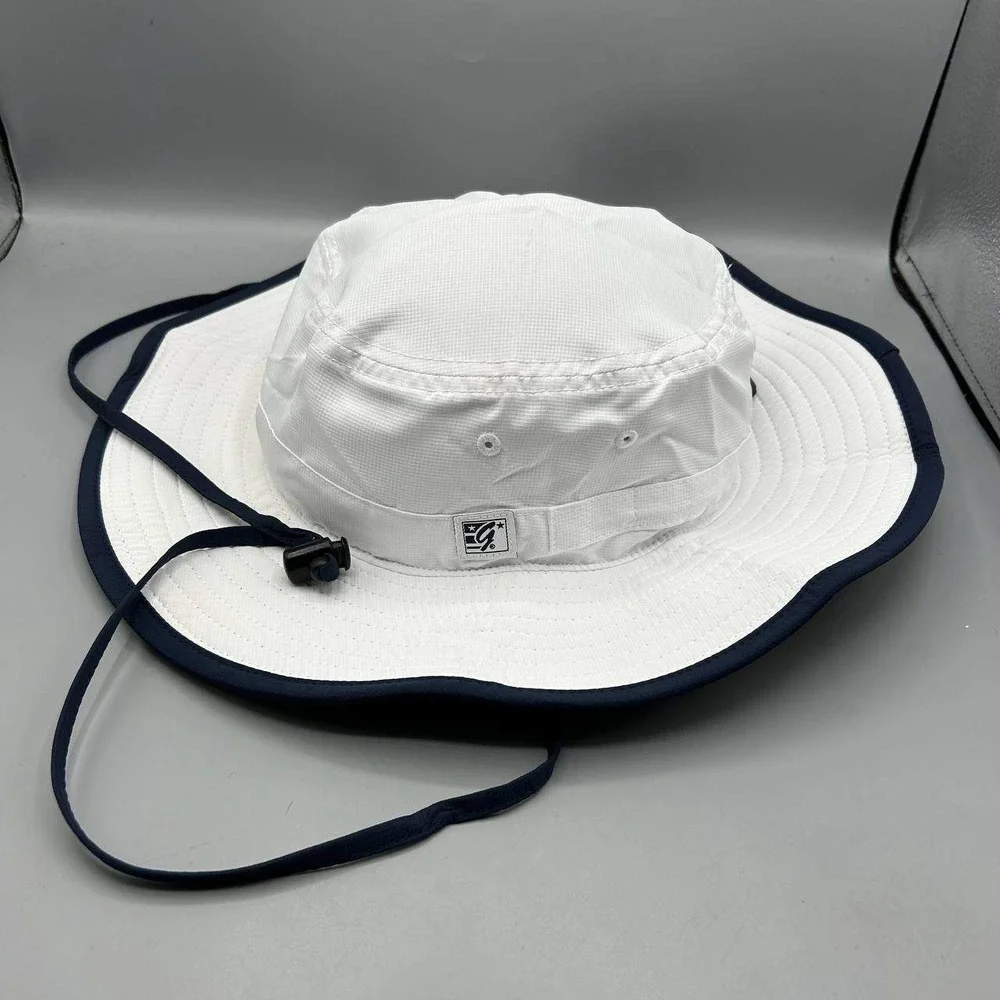 The Game Hat Men White Blue Blank Plain‎ Ultralight Boonie Cap New